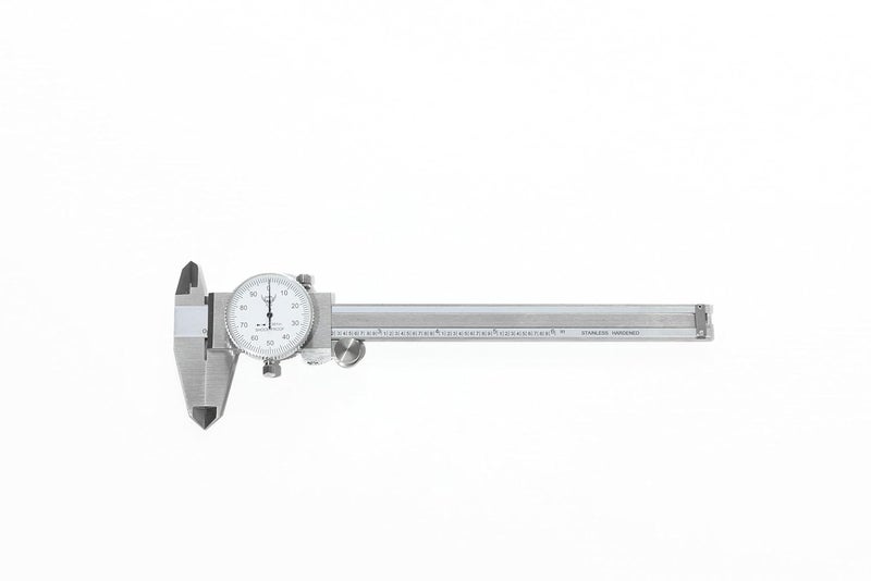 PEC TOOLS PEC Dial Caliper 0-6 Inch, Stainless Steel Precision Measuring Tool with Shock-Proof Dial, High Accuracy ±0.001" - Image 2